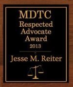 MDTC Respected Advocate Award | Michigan Cerebral Palsy Attorneys Awards